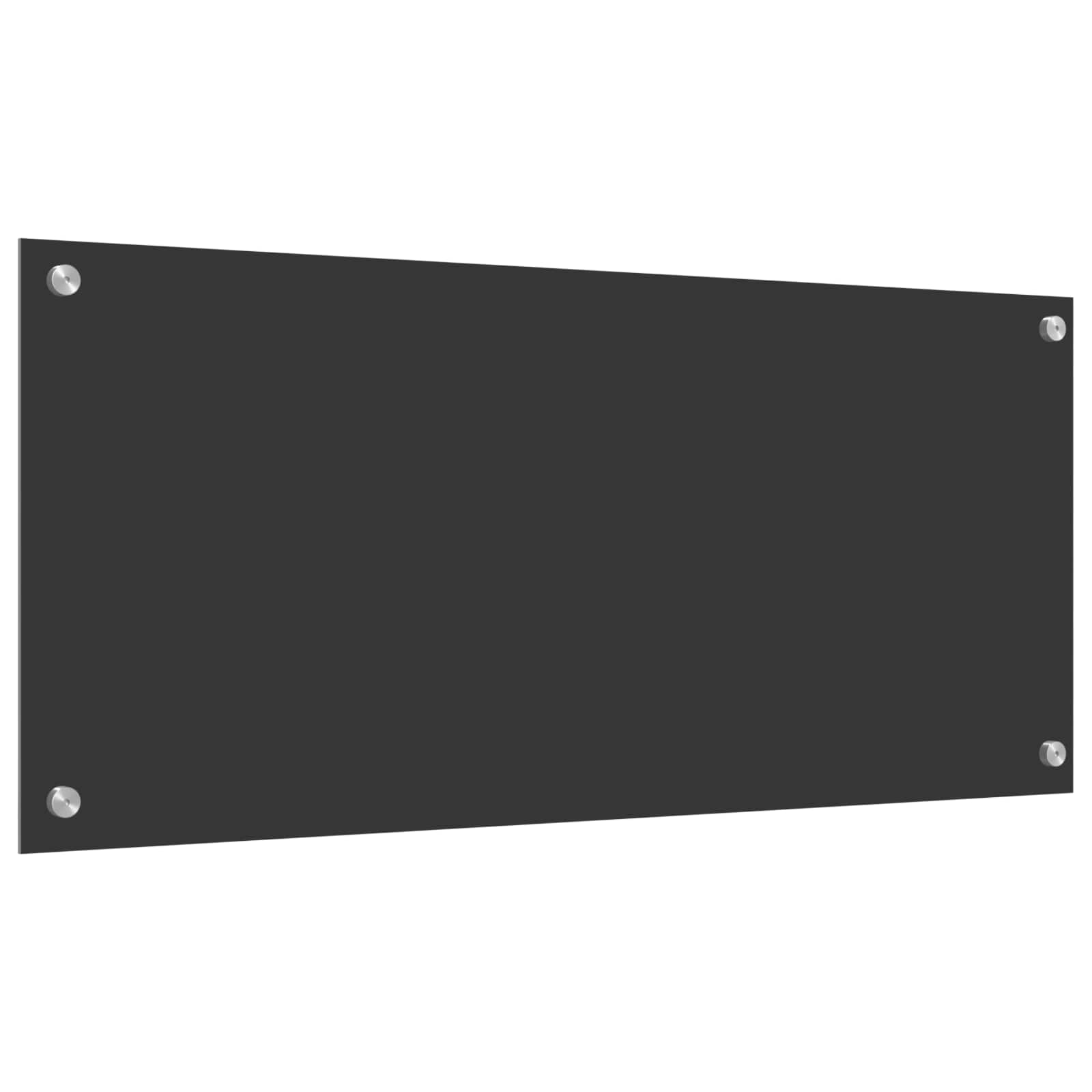 Keukenachterwand Donkergrijs 90 x 40 cm gehard glas