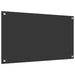 Keukenachterwand Donkergrijs 90 x 50 cm gehard glas