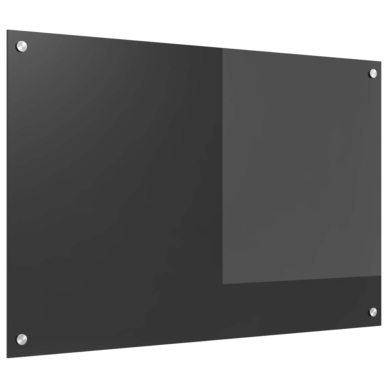 Keukenachterwand Donkergrijs 90 x 60 cm gehard glas