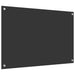 Keukenachterwand Donkergrijs 90 x 60 cm gehard glas
