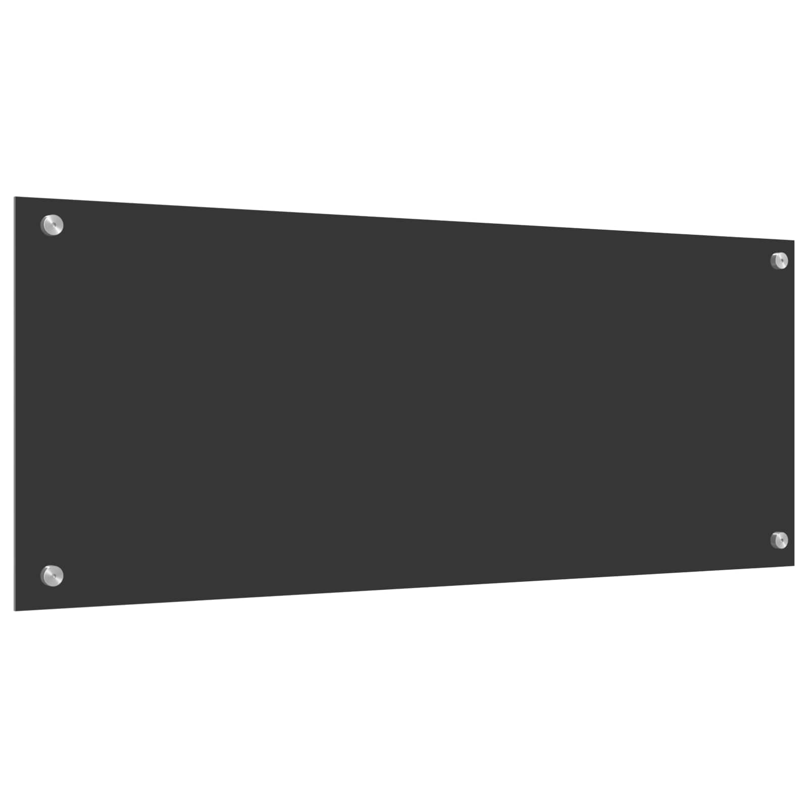 Keukenachterwand Donkergrijs 100 x 40 cm gehard glas