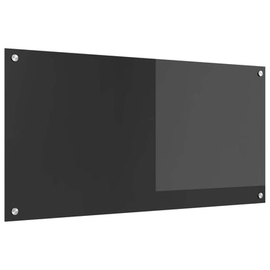 Keukenachterwand Donkergrijs 100 x 50 cm gehard glas