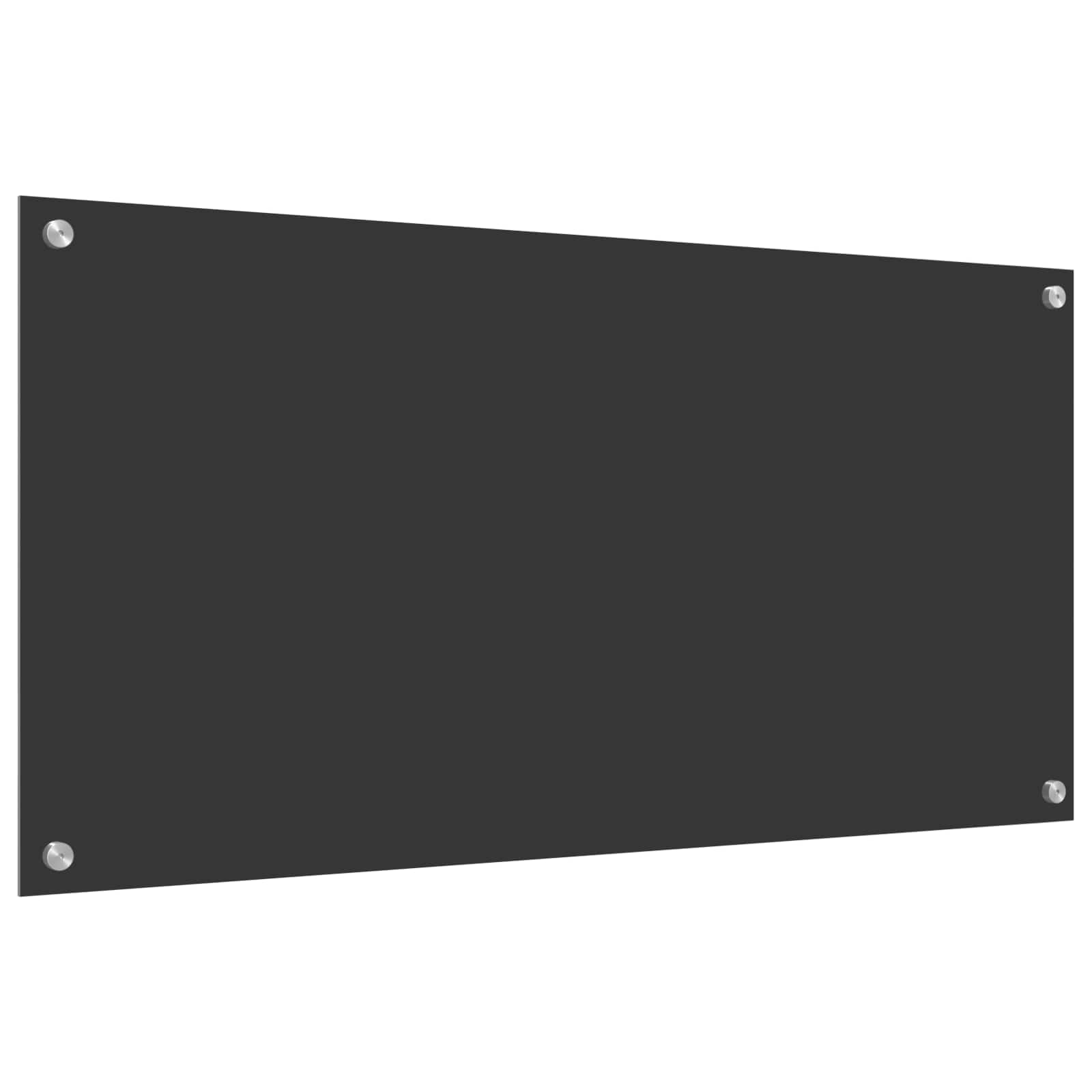 Keukenachterwand Donkergrijs 100 x 50 cm gehard glas