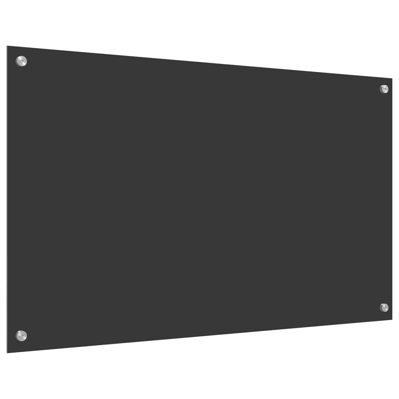 Keukenachterwand Donkergrijs 100 x 60 cm gehard glas