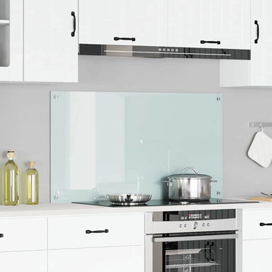 Keukenachterwand Wit 110 x 60 cm gehard glas