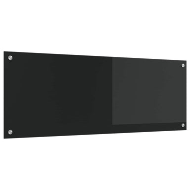Keukenachterwand Zwart 110 x 40 cm gehard glas