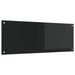 Keukenachterwand Zwart 110 x 40 cm gehard glas