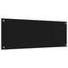 Keukenachterwand Zwart 110 x 40 cm gehard glas