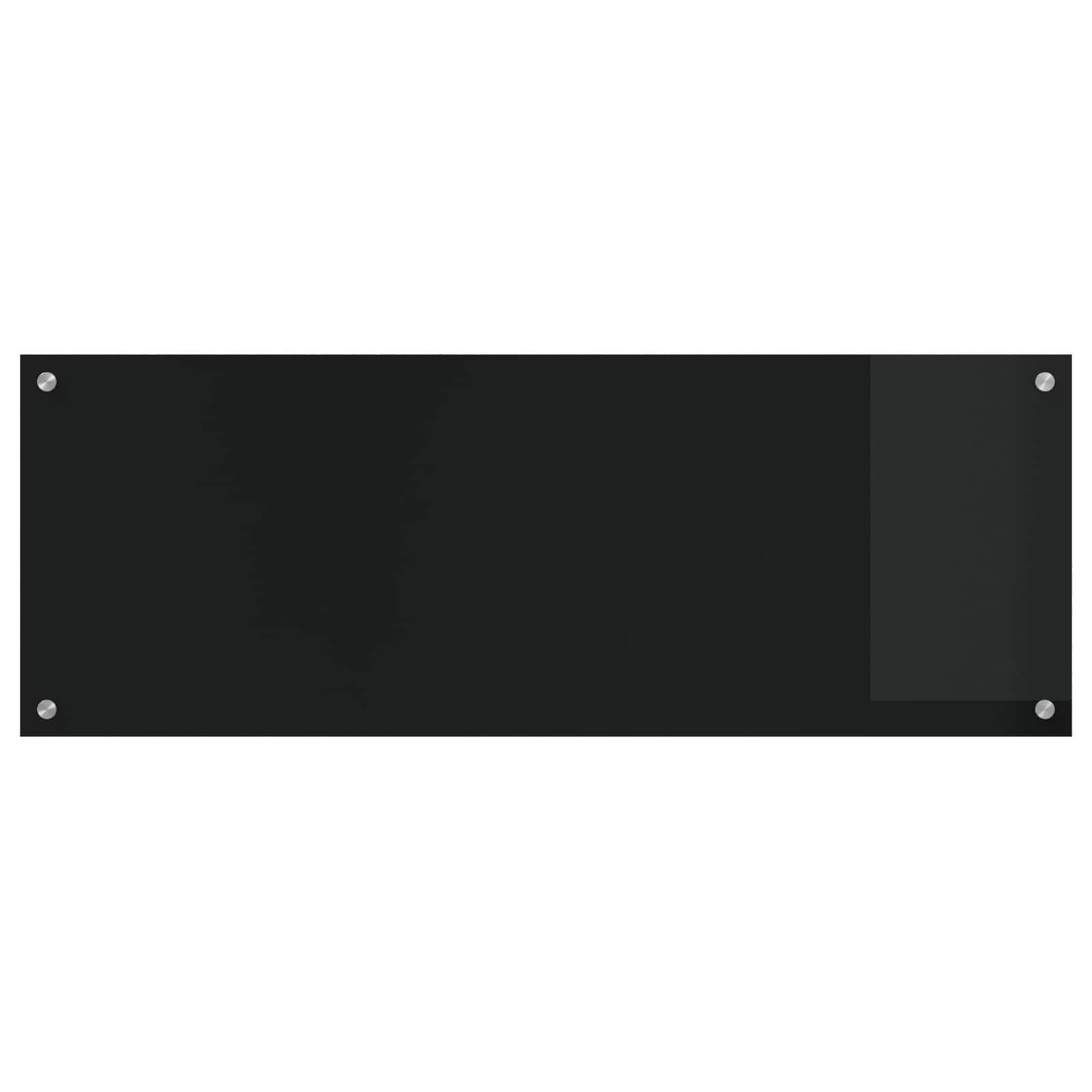 Keukenachterwand Zwart 110 x 40 cm gehard glas