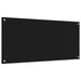 Keukenachterwand Zwart 110 x 50 cm gehard glas