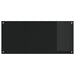 Keukenachterwand Zwart 110 x 50 cm gehard glas