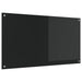 Keukenachterwand Zwart 110 x 60 cm gehard glas
