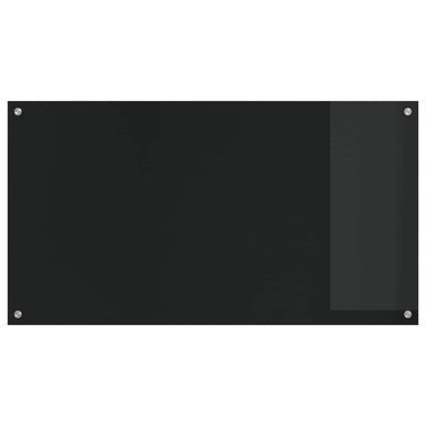 Keukenachterwand Zwart 110 x 60 cm gehard glas