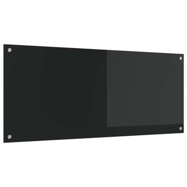 Keukenachterwand Zwart 120 x 50 cm gehard glas