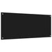 Keukenachterwand Zwart 120 x 50 cm gehard glas