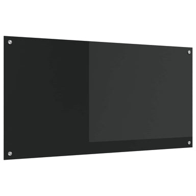 Keukenachterwand Zwart 120 x 60 cm gehard glas