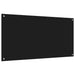 Keukenachterwand Zwart 120 x 60 cm gehard glas