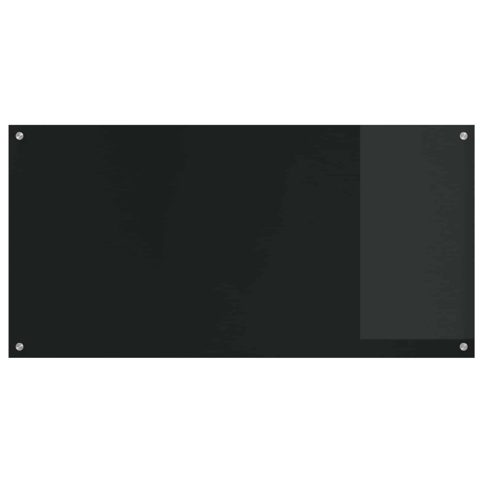 Keukenachterwand Zwart 120 x 60 cm gehard glas
