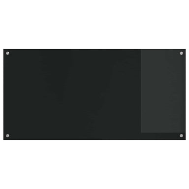 Keukenachterwand Zwart 120 x 60 cm gehard glas