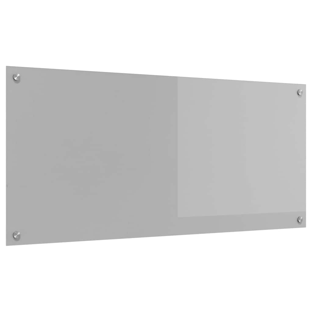 Keukenachterwand Lichtgrijs 110 x 50 cm gehard glas