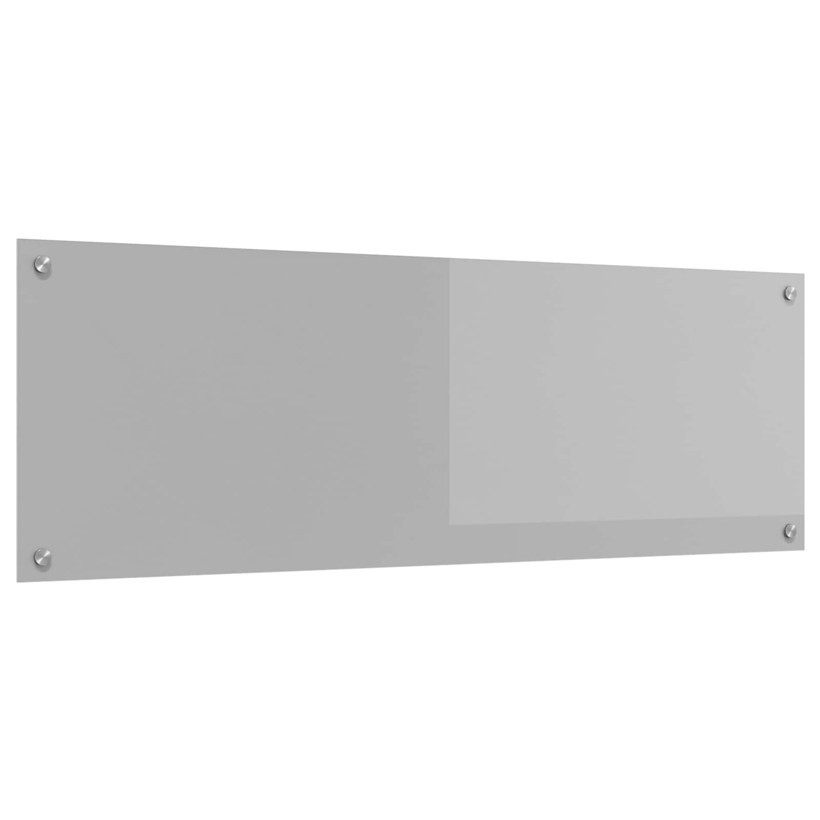 Keukenachterwand Lichtgrijs 120 x 40 cm gehard glas