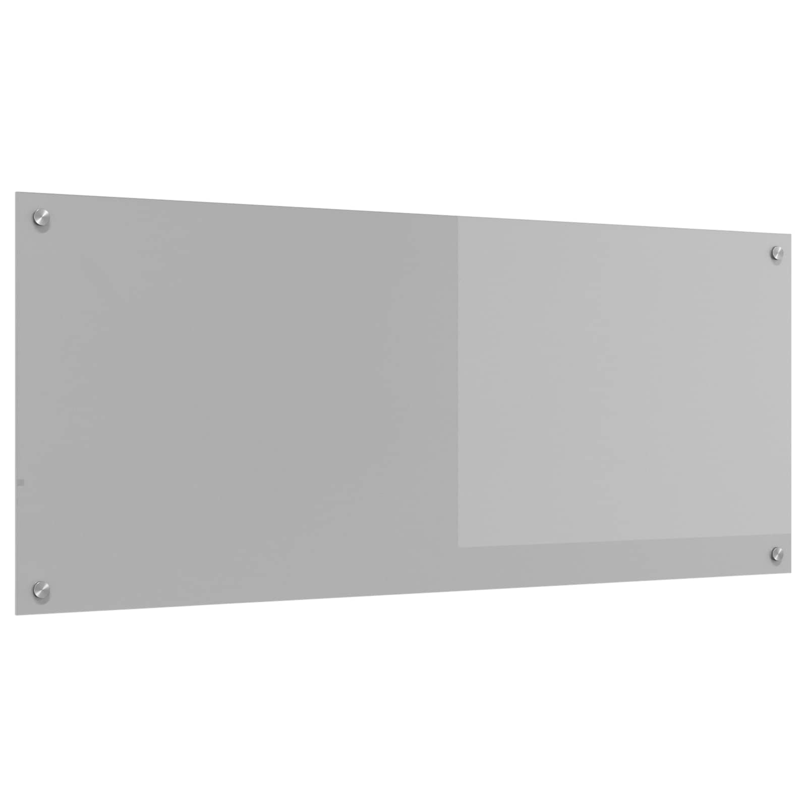 Keukenachterwand Lichtgrijs 120 x 50 cm gehard glas