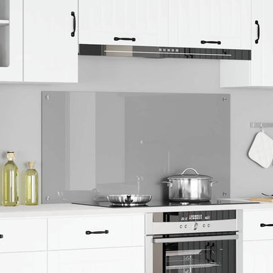 Keukenachterwand Lichtgrijs 120 x 60 cm gehard glas