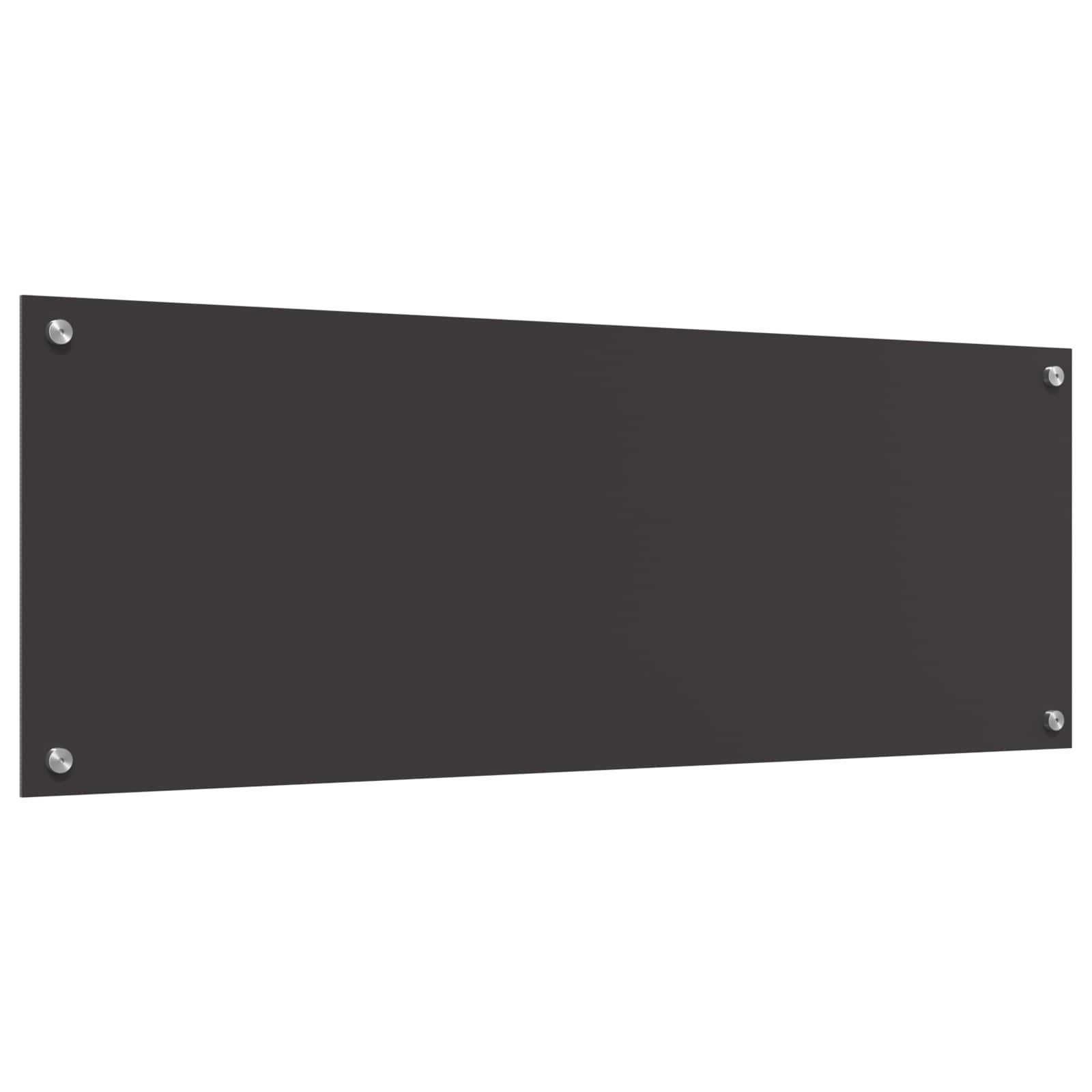 Keukenachterwand Donkergrijs 110 x 40 cm gehard glas