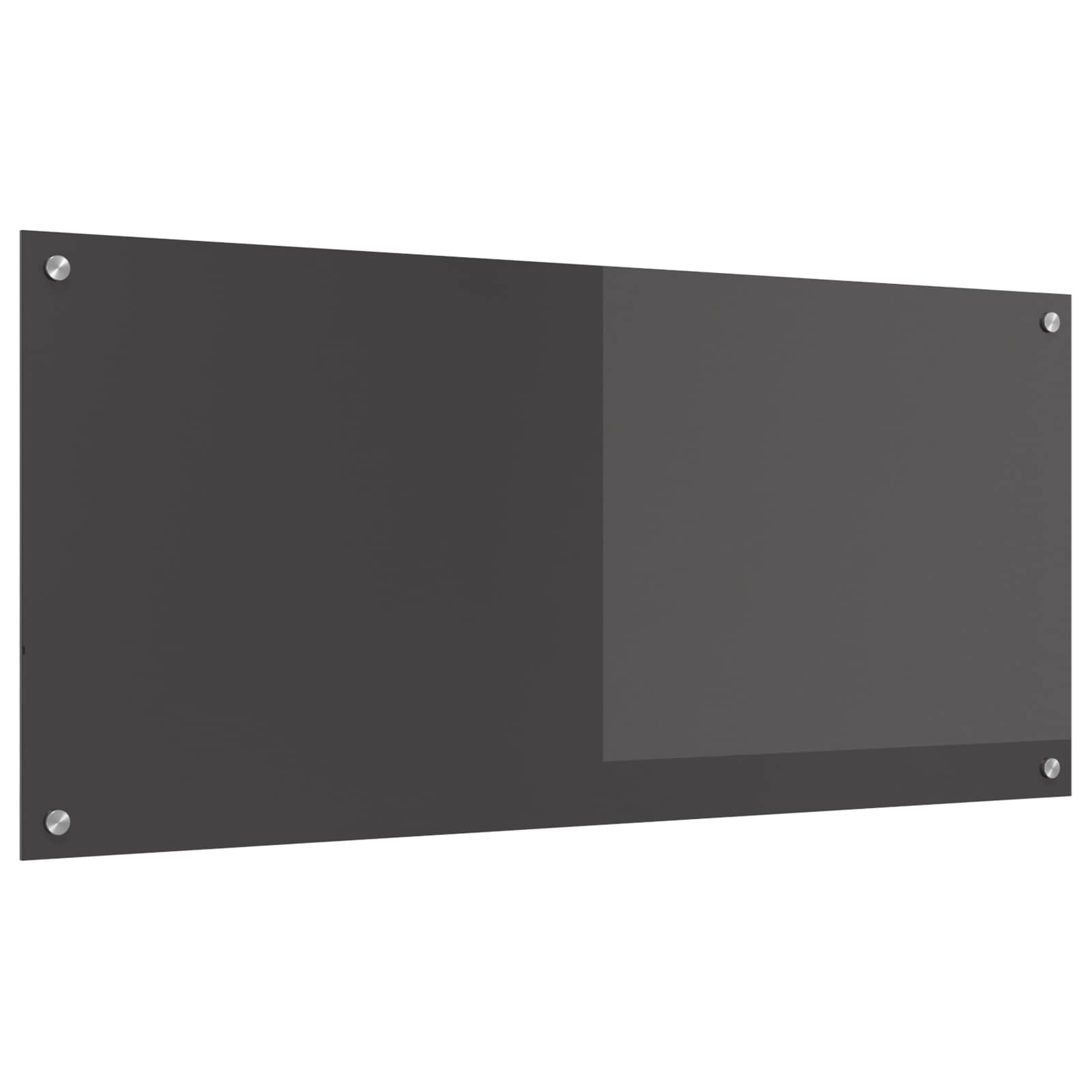 Keukenachterwand Donkergrijs 110 x 50 cm gehard glas