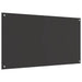 Keukenachterwand Donkergrijs 110 x 60 cm gehard glas