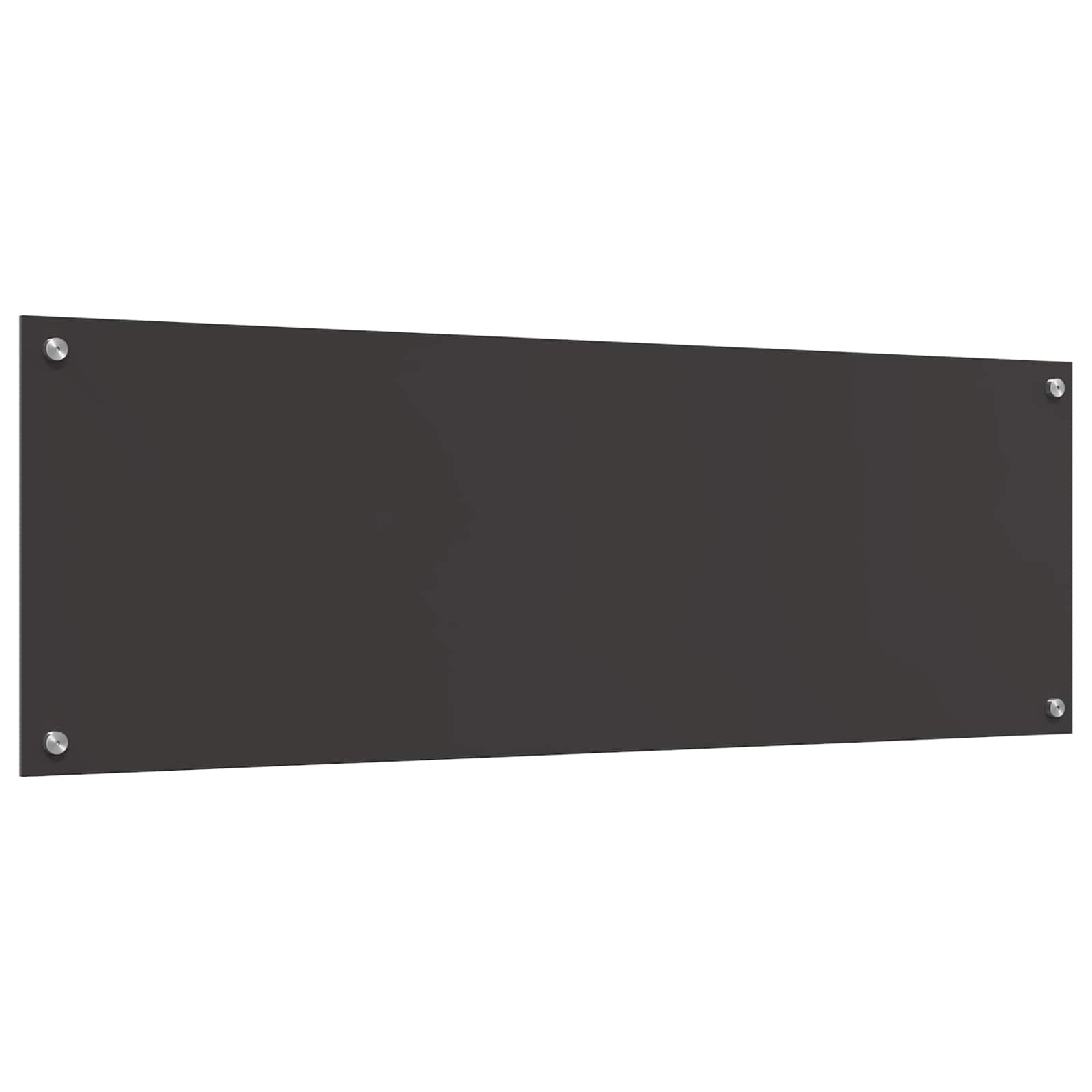 Keukenachterwand Donkergrijs 120 x 40 cm gehard glas