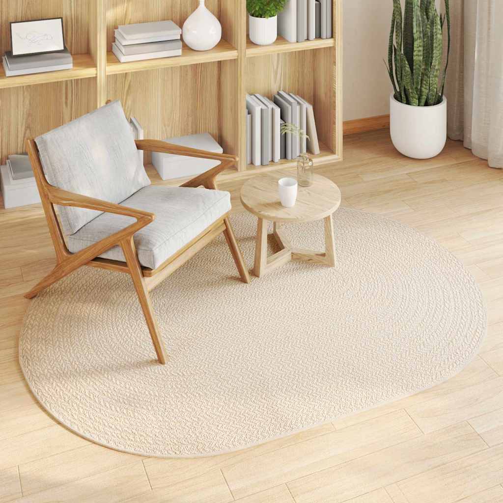 Vloerkleed ZIZUR Crème 170 x 120 cm Polypropyleen