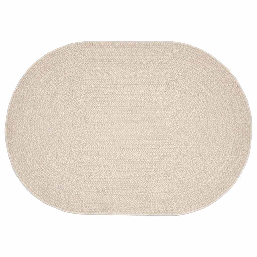 Vloerkleed ZIZUR Crème 170 x 120 cm Polypropyleen