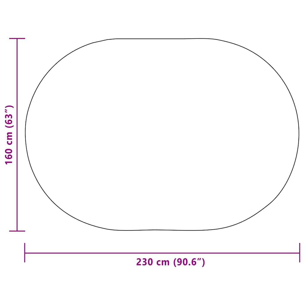 Vloerkleed ZIZUR Crème 230 x 160 cm Polypropyleen