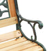 Tuinbank met kussen Bruin 116 x 54 x 73 cm Hout