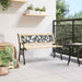 Tuinbank met kussen Bruin 116 x 54 x 73 cm Hout