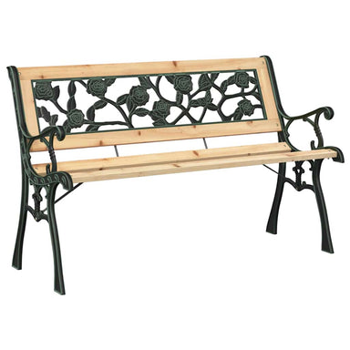 Tuinbank met kussen Bruin 116 x 54 x 73 cm Hout