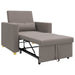 Uittrekbaar slaapbank eenpersoons Taupe 90 x 165 x 87 cm Stof