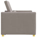 Uittrekbaar slaapbank eenpersoons Taupe 90 x 165 x 87 cm Stof