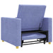 Uittrekbaar slaapbank eenpersoons Jeans blauw 90 x 165 x 87 cm