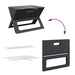 Buiten Grill Zwart 46 x 31 x 31 cm Staal