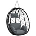 Hangende ei-stoel Antraciet 91,5 x 54,5 x 107 cm poly rattan