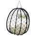 Hangende ei-stoel Crèmewit 91,5 x 54,5 x 107 cm poly rattan