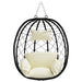 Hangende ei-stoel Crèmewit 91,5 x 54,5 x 107 cm poly rattan