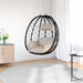 Hangende ei-stoel Taupe 91,5 x 54,5 x 107 cm poly rattan