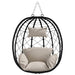 Hangende ei-stoel Taupe 91,5 x 54,5 x 107 cm poly rattan