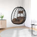Hangende ei-stoel Koffiebruin 91,5 x 54,5 x 107 cm poly rattan