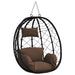 Hangende ei-stoel Koffiebruin 91,5 x 54,5 x 107 cm poly rattan