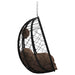 Hangende ei-stoel Koffiebruin 91,5 x 54,5 x 107 cm poly rattan