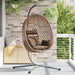 Hangende ei-stoel Koffiebruin 104 x 100 x 191 cm poly rattan